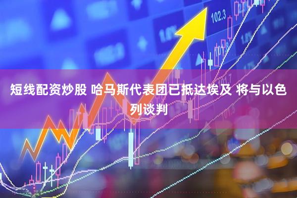 短线配资炒股 哈马斯代表团已抵达埃及 将与以色列谈判